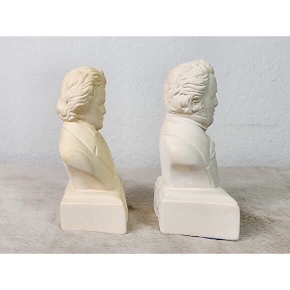 Beethoven Schubert Willis Music Composer 90's Statuette Figurine 5" Mini Bust - Picture 10 of 14